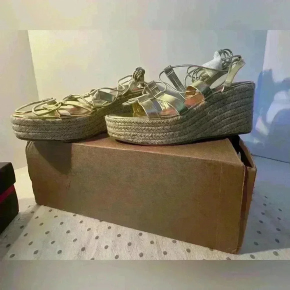 Asos Design Flatform Gladiator Sandals - Picture 3 of 9